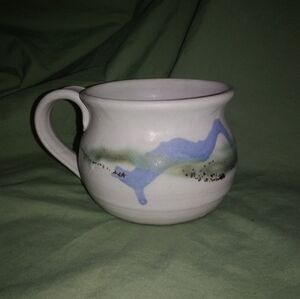 Vintage Boyd Stoneware Pottery Drip Glaze Coffee Mug Cup 1988 Signed